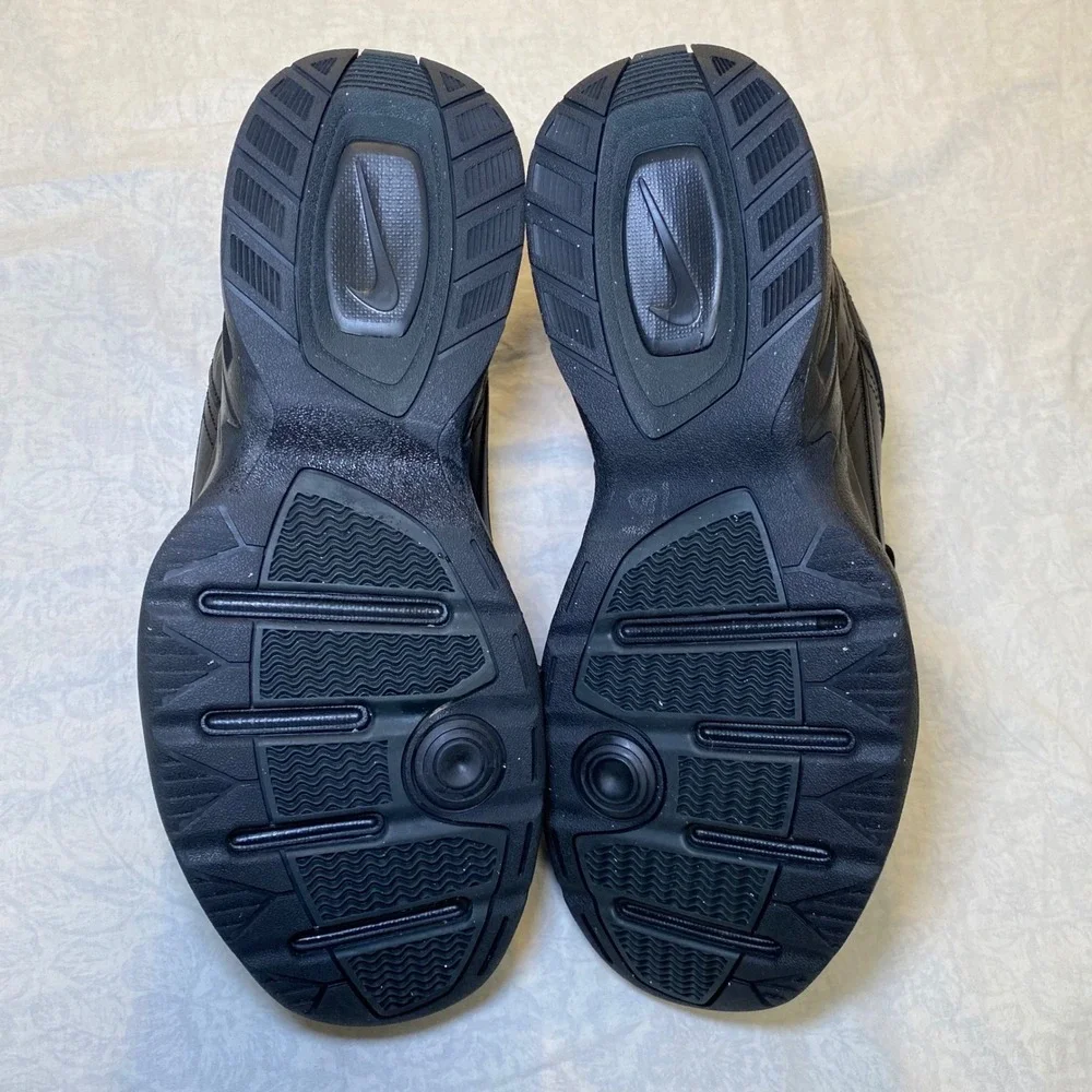 Nike Air Monarch IV Triple Black Men's Size 11 Training Walking Shoes 415445-001